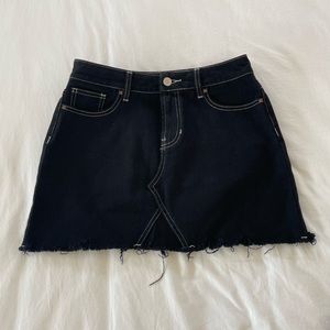 Pacsun Black Jean Skirt